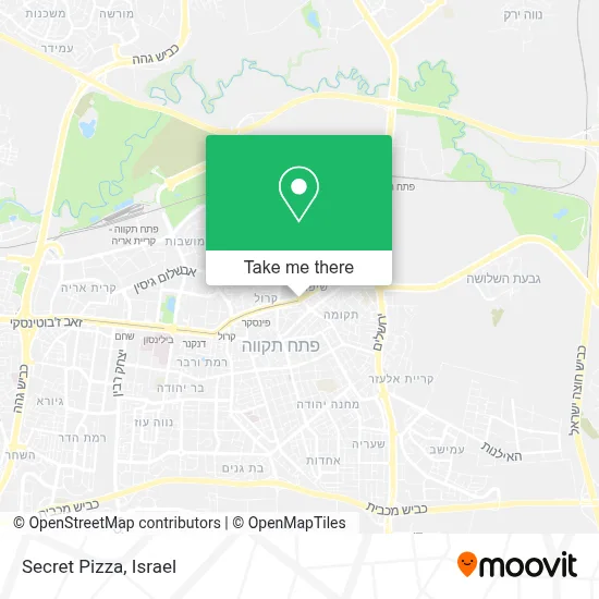 Secret Pizza map