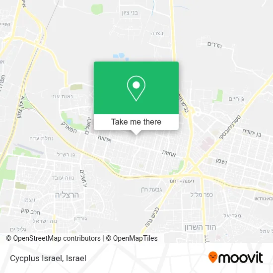 Cycplus Israel map