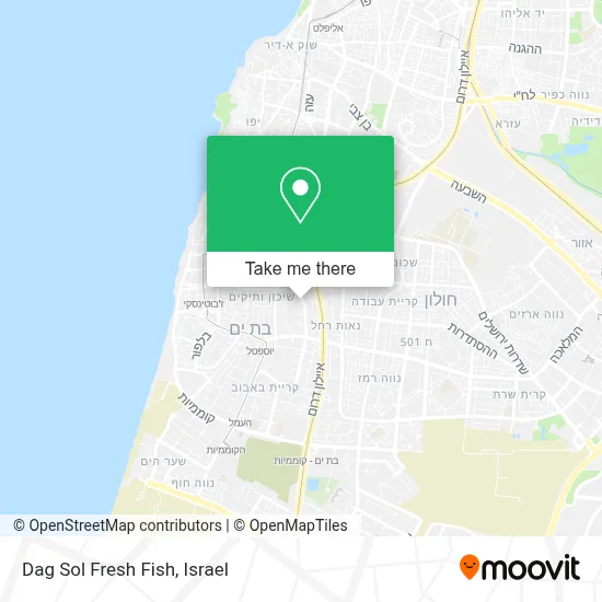 Dag Sol Fresh Fish map