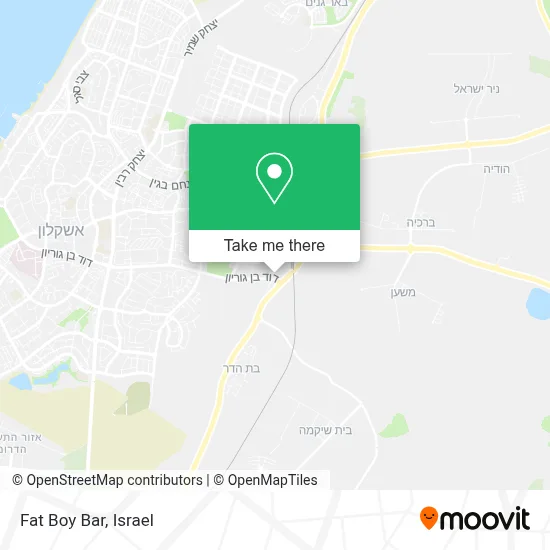 Fat Boy Bar map