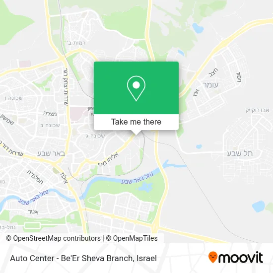 Auto Center - Be'Er Sheva Branch map