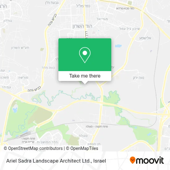 Ariel Sadra Landscape Architect Ltd. map