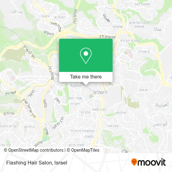 Flashing Hair Salon map