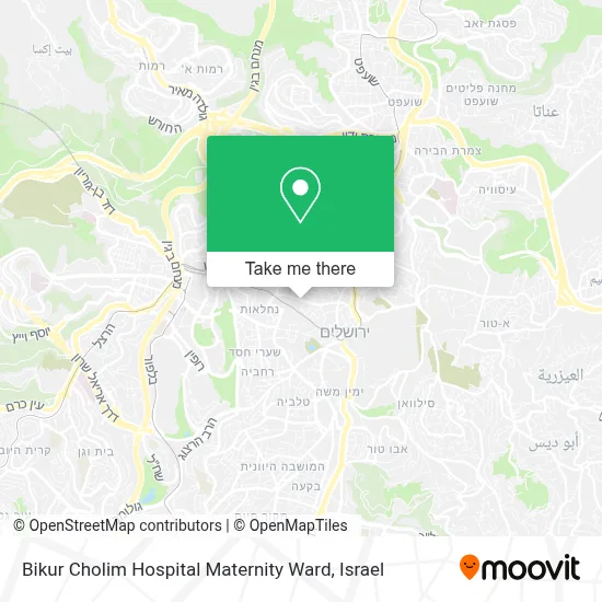 Bikur Cholim Hospital Maternity Ward map