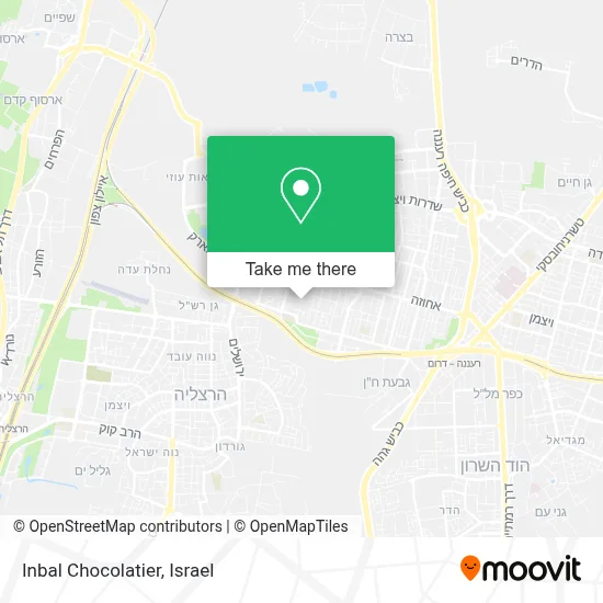 Inbal Chocolatier map