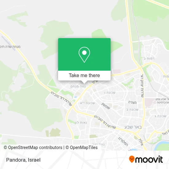 Pandora map