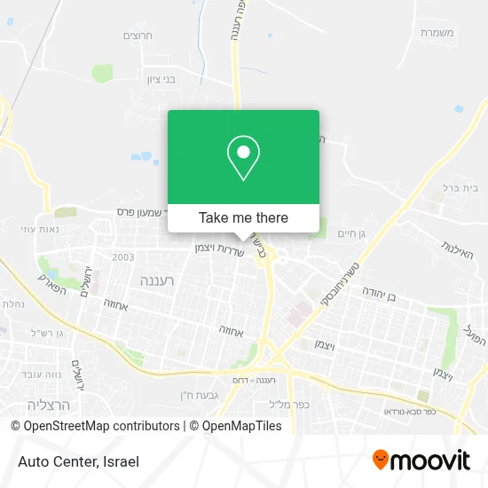 Auto Center map
