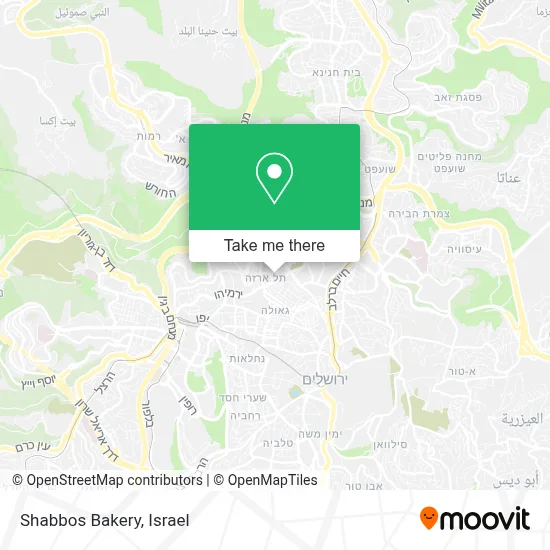 Shabbos Bakery map