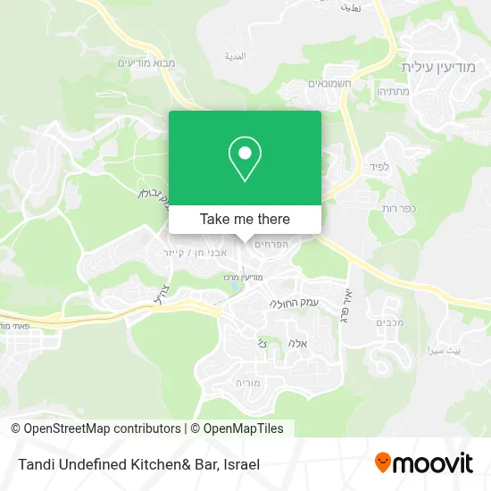 Tandi Undefined Kitchen& Bar map