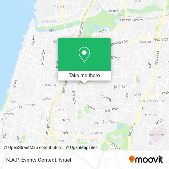 N.A.P. Events Content map