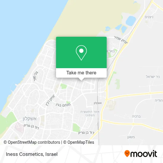 Iness Cosmetics map