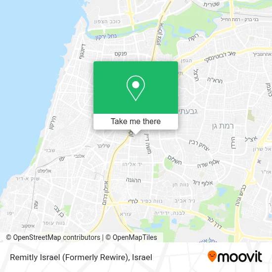 Remitly Israel (Formerly Rewire) map