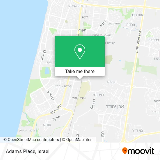 Adam's Place map