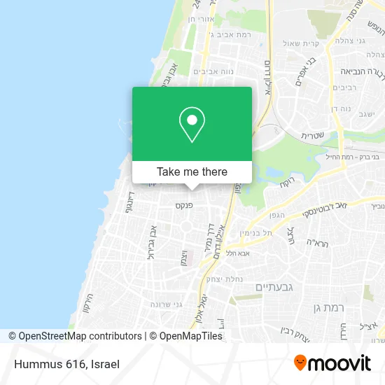 Hummus 616 map