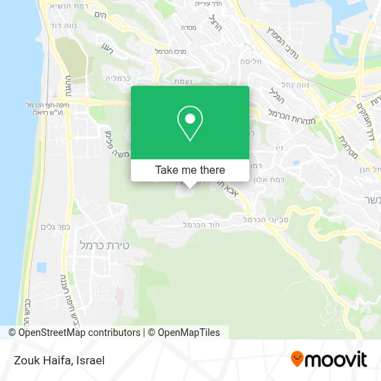 Zouk Haifa map