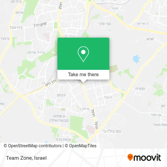 Team Zone map
