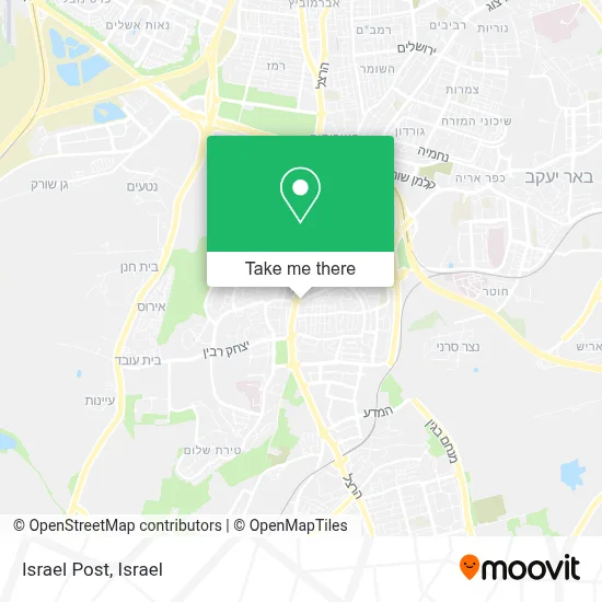 Israel Post map