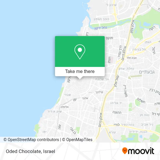 Oded Chocolate map