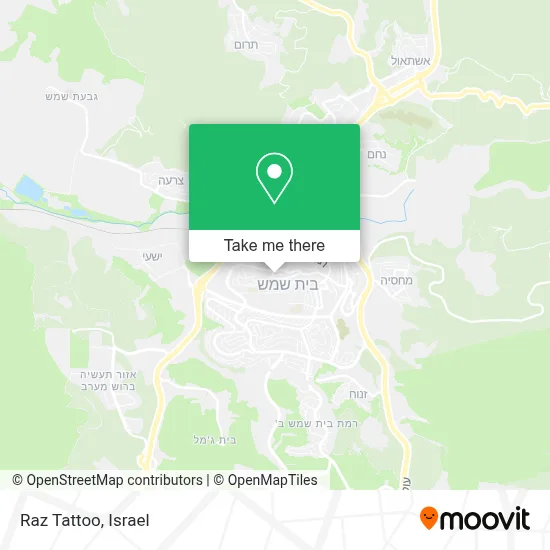 Raz Tattoo map