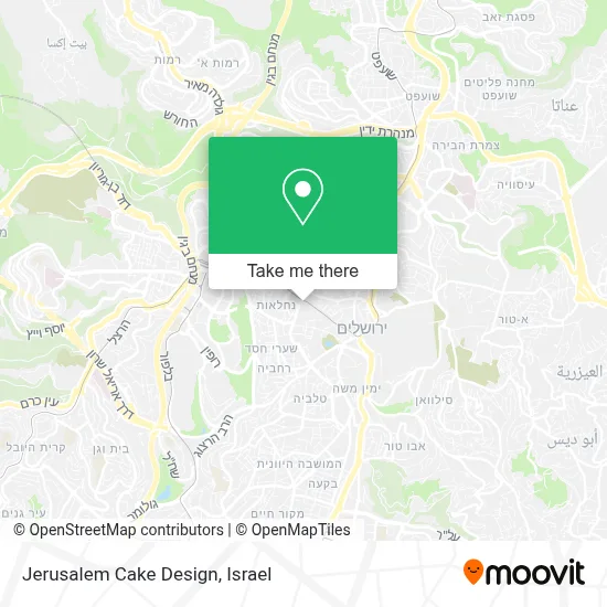 Jerusalem Cake Design map
