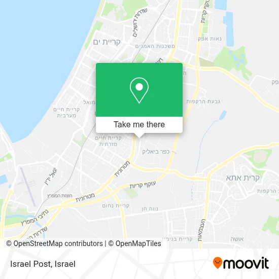 Israel Post map
