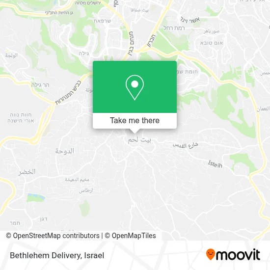Bethlehem Delivery map
