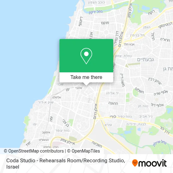 Coda Studio - Rehearsals Room / Recording Studio map