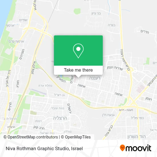 Niva Rothman Graphic Studio map