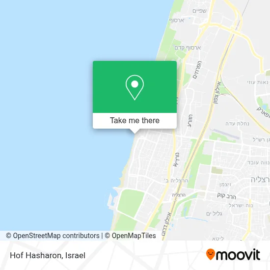 Hof Hasharon map