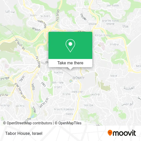 Tabor House map
