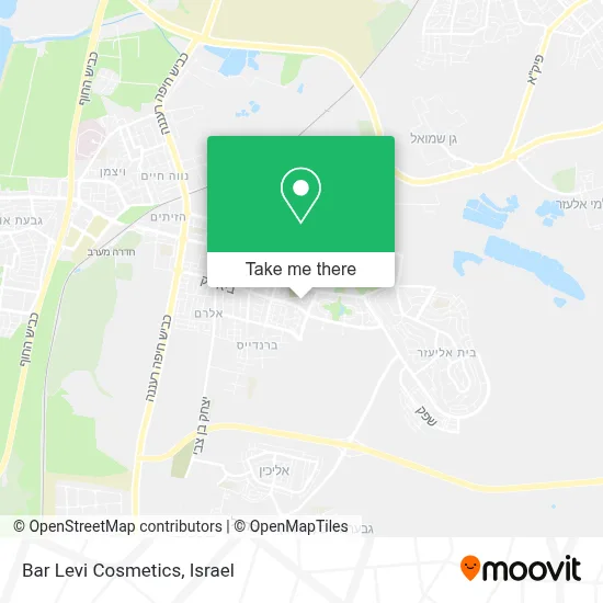 Bar Levi Cosmetics map