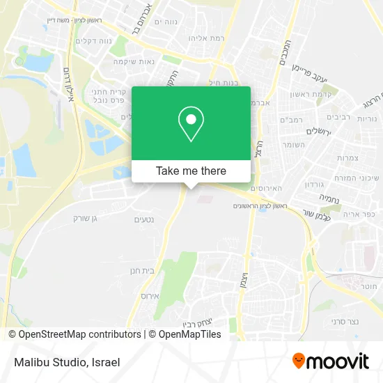 Malibu Studio map