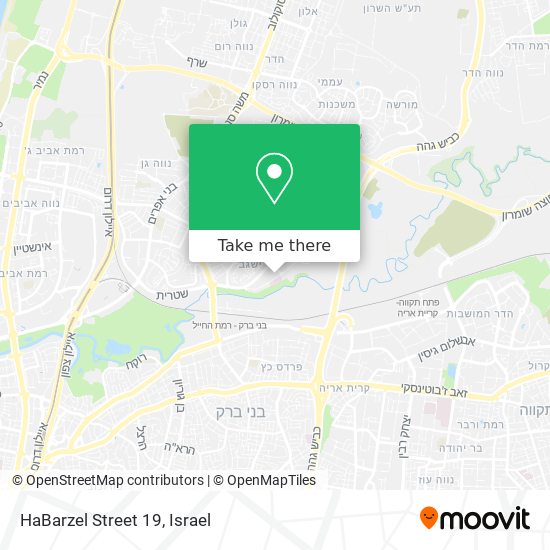 HaBarzel Street 19 map