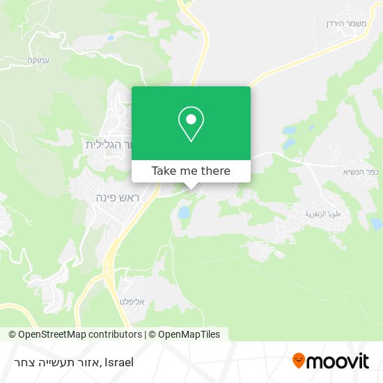 אזור תעשייה צחר map