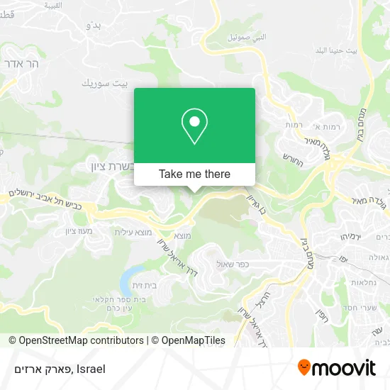 Карта פארק ארזים