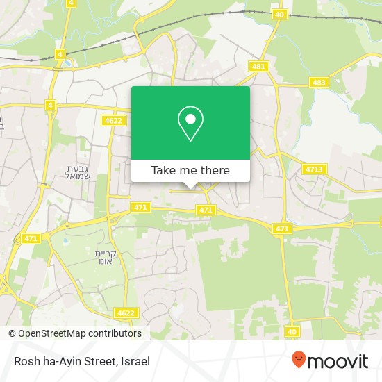 Rosh ha-Ayin Street map