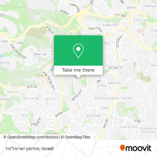 מוזיאון ישראל/ויז map