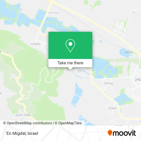 Карта `En Migdal