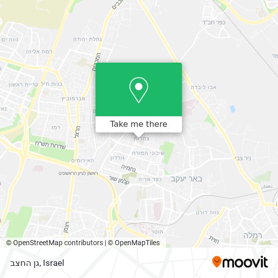 גן החצב map