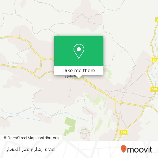 شارع عمر المختار map