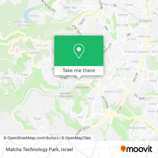 Карта Malcha Technology Park
