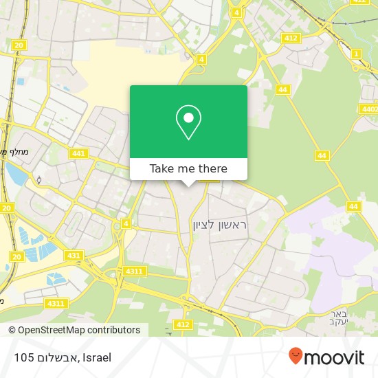 אבשלום 105 map