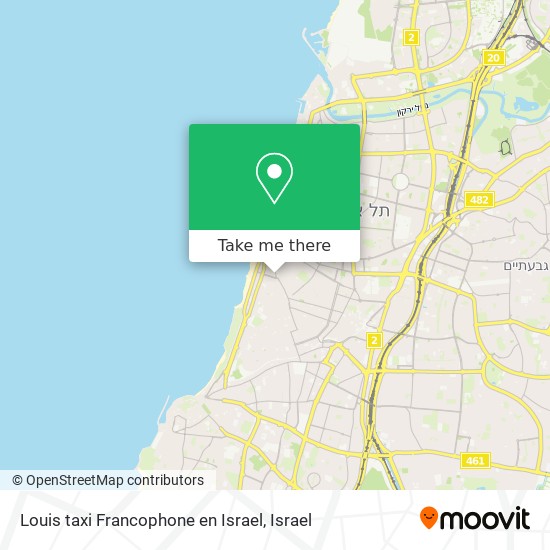 Карта Louis taxi Francophone en Israel