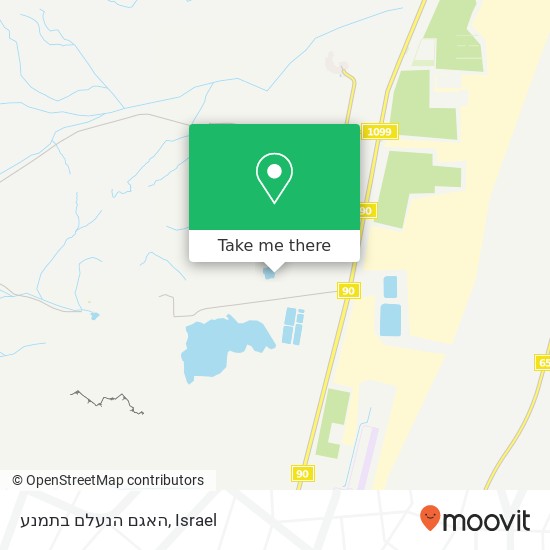 האגם הנעלם בתמנע map