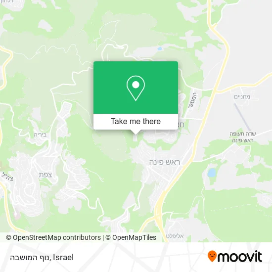Карта נוף המושבה