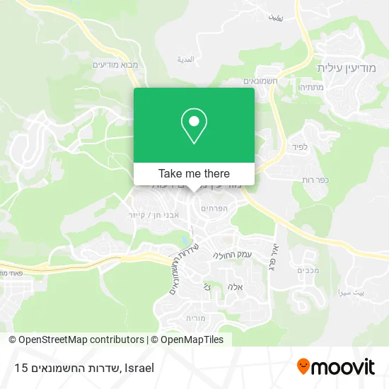 Карта שדרות החשמונאים 15