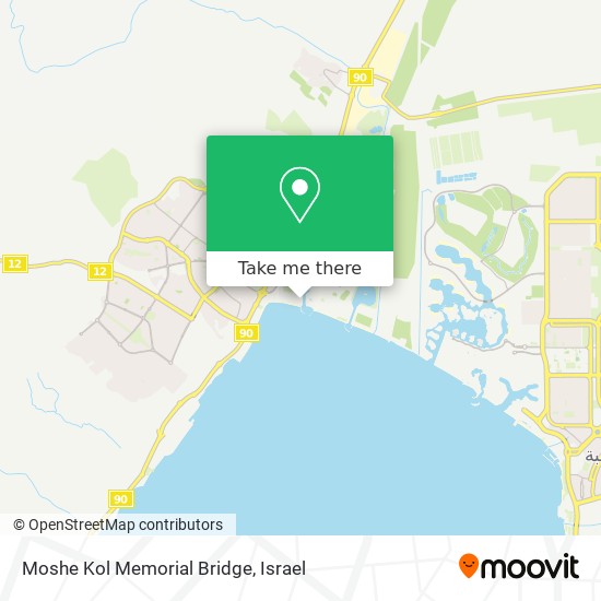 Moshe Kol Memorial Bridge map