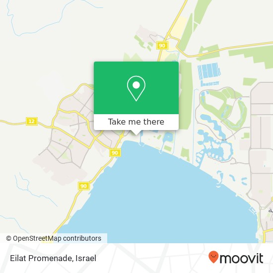 Eilat Promenade map