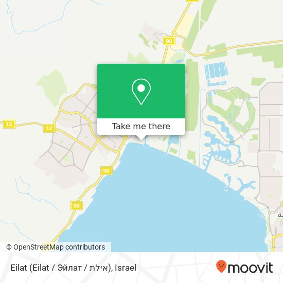 Карта Eilat (Eilat / Эйлат / אילת)