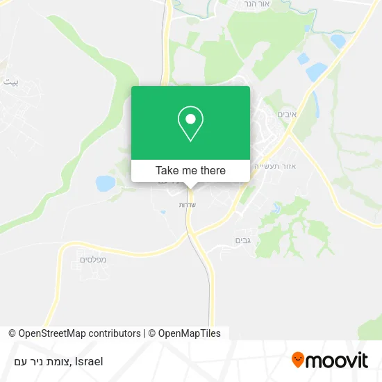 Карта צומת ניר עם